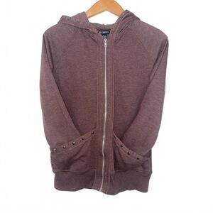 Vintage studded hoodie